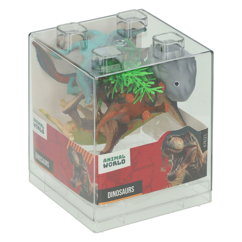 Johntoy - Johntoy Animal world - dinosaurus set - 8dlg.