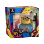 Johntoy - Johntoy stoepkrijt rollers 2 kleuren + kwast