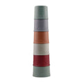 Johntoy - Johntoy Happy world stapelbekers 100% gerecycled kunststof - 10 stuks