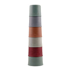 Johntoy - Johntoy Happy world stapelbekers 100% gerecycled kunststof - 10 stuks