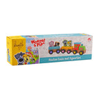 Johntoy - Johntoy Woezel & pip - houten treinset met figuren