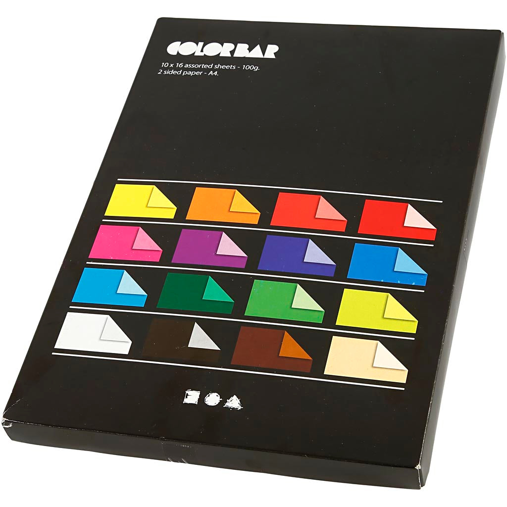 Creativ Company - Creativ Company Https://www.cchobby.nl/color-bar-papier-a4-vel-210x297-mm-100-gr-diverse-kleuren-16x10-vel-1-doos