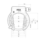Set Serrure à anneau AXA Solid Plus + AXA Linq City 100 - noir