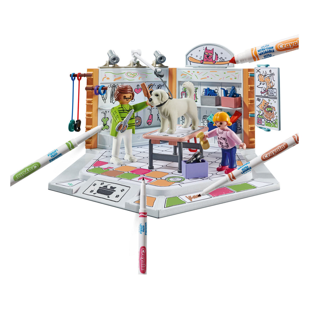 PLAYMOBIL - PLAYMOBIL color hondensalon - 71514