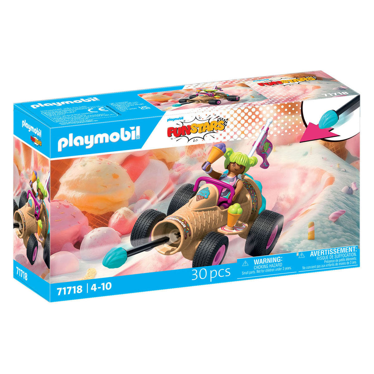 Playmobil - funstars racende ijshoorn - 71718