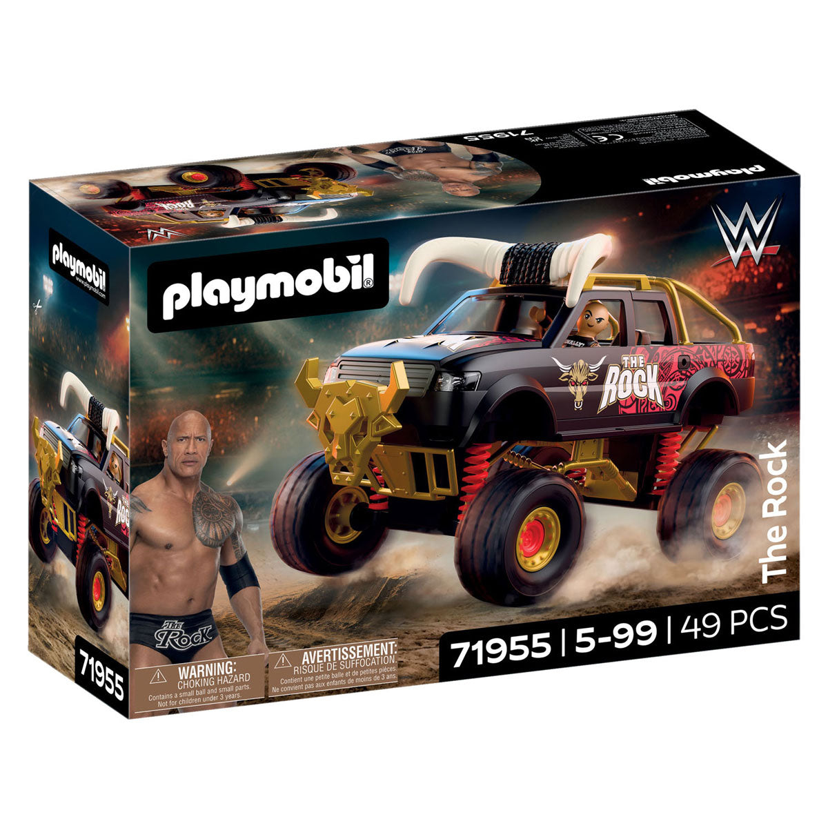 Playmobil - wwe the rock monstertruck - 71955