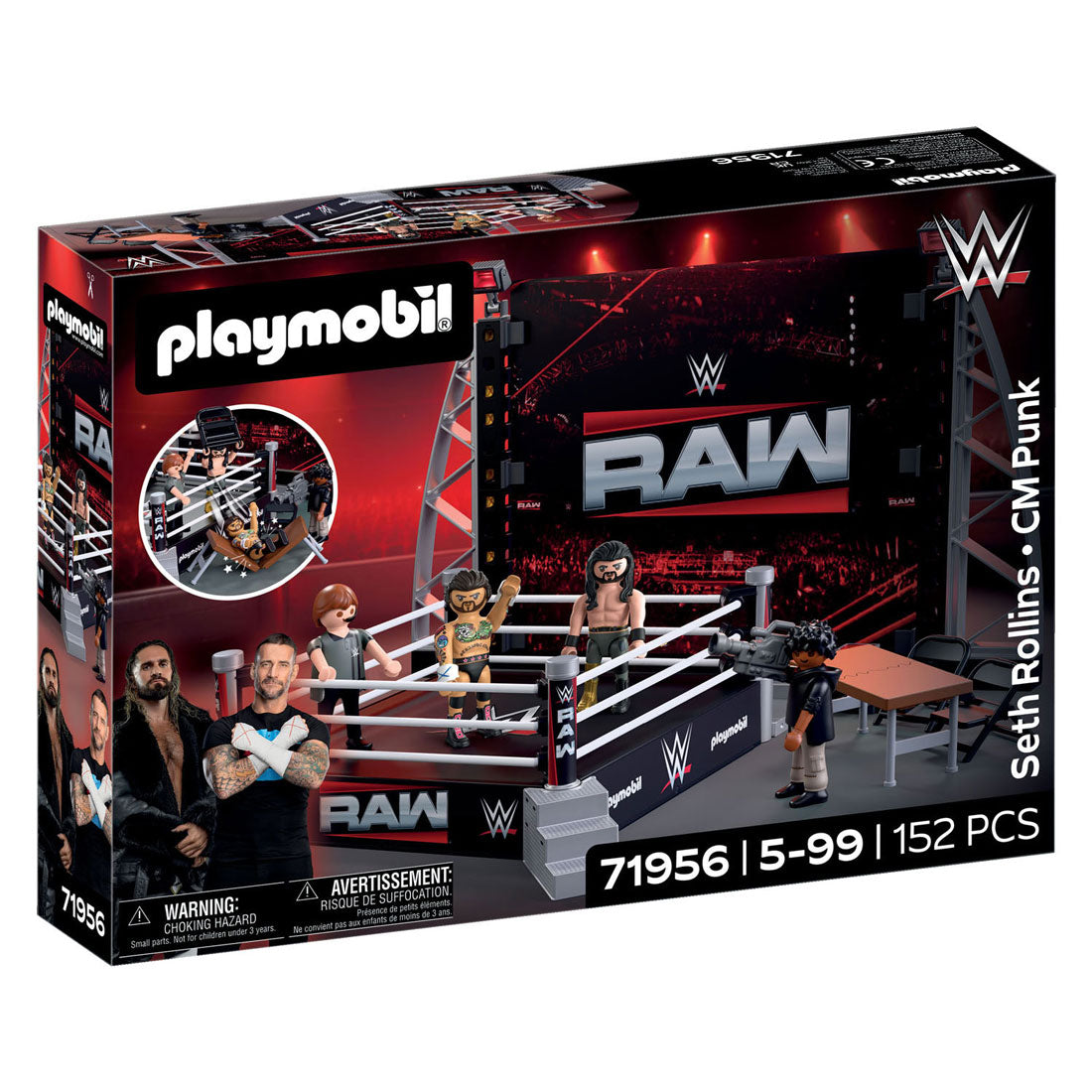 Playmobil - wwe raw ring verzamelaarsset - 71956