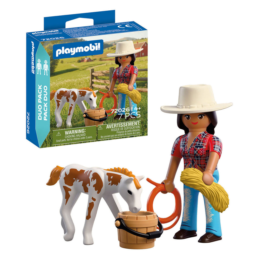 Playmobil - duopack ruiter en paard - 72026