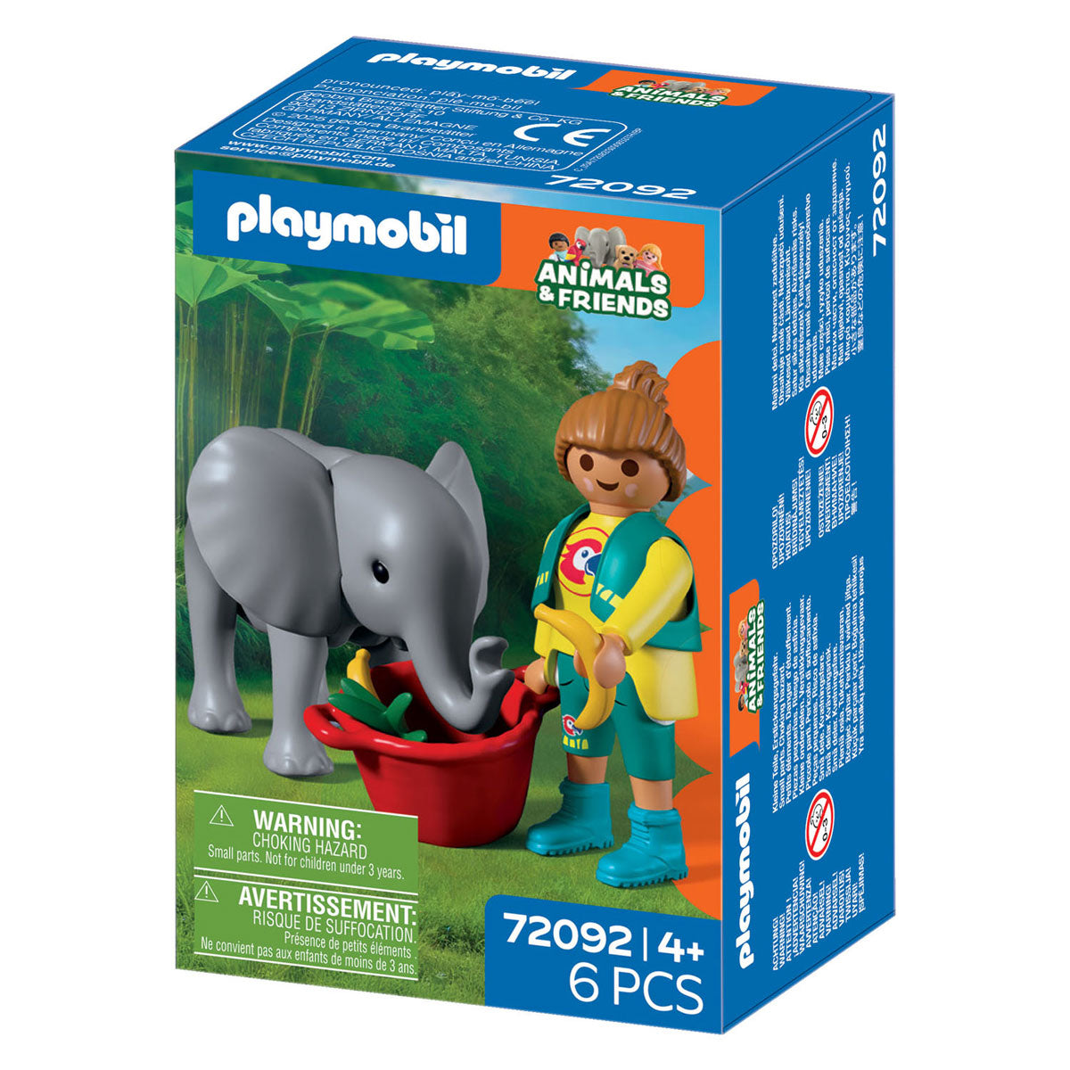 Playmobil animals friends dierentuin babyolifant en dierenverzorger - 72092