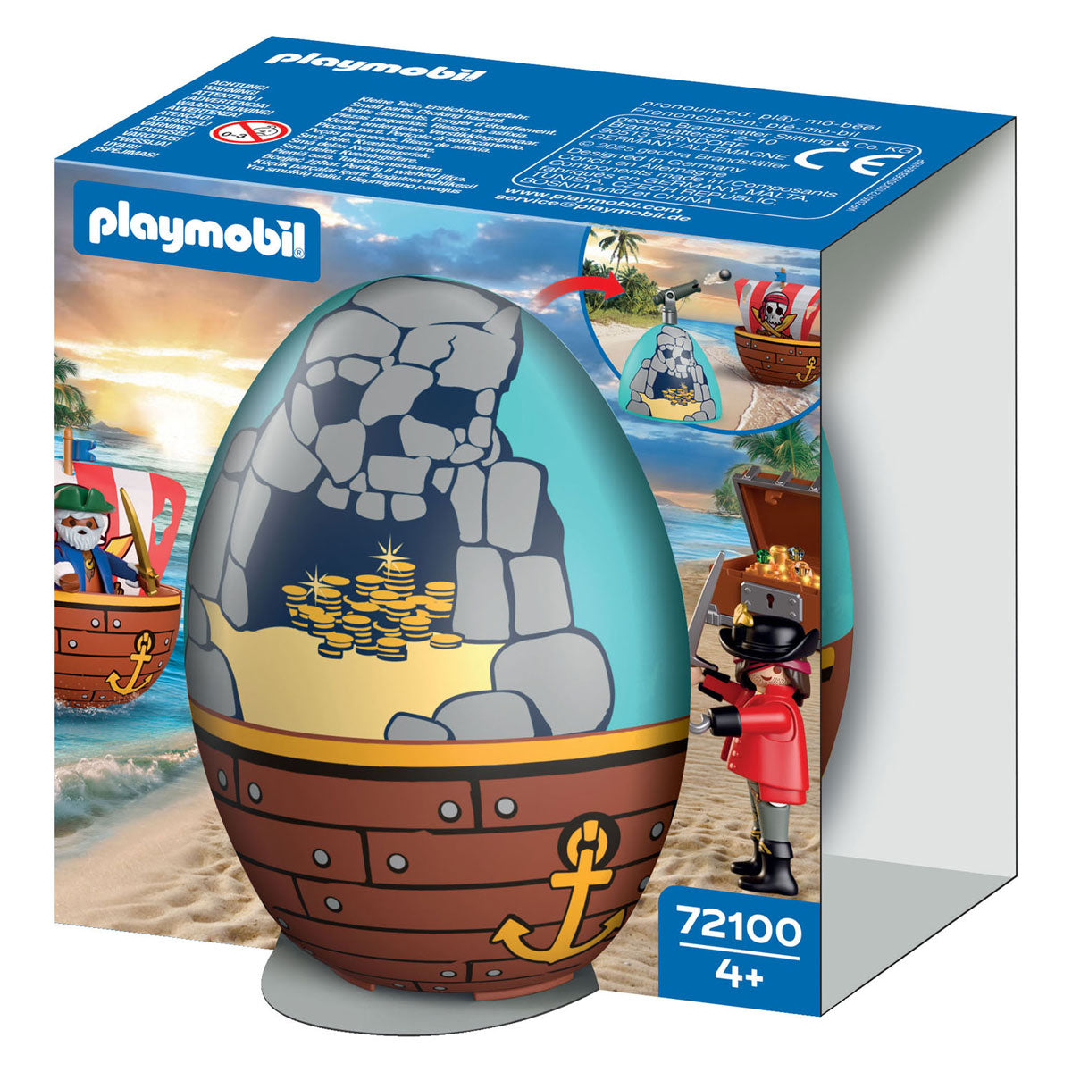 Playmobil - speel-ei piraten - 72100