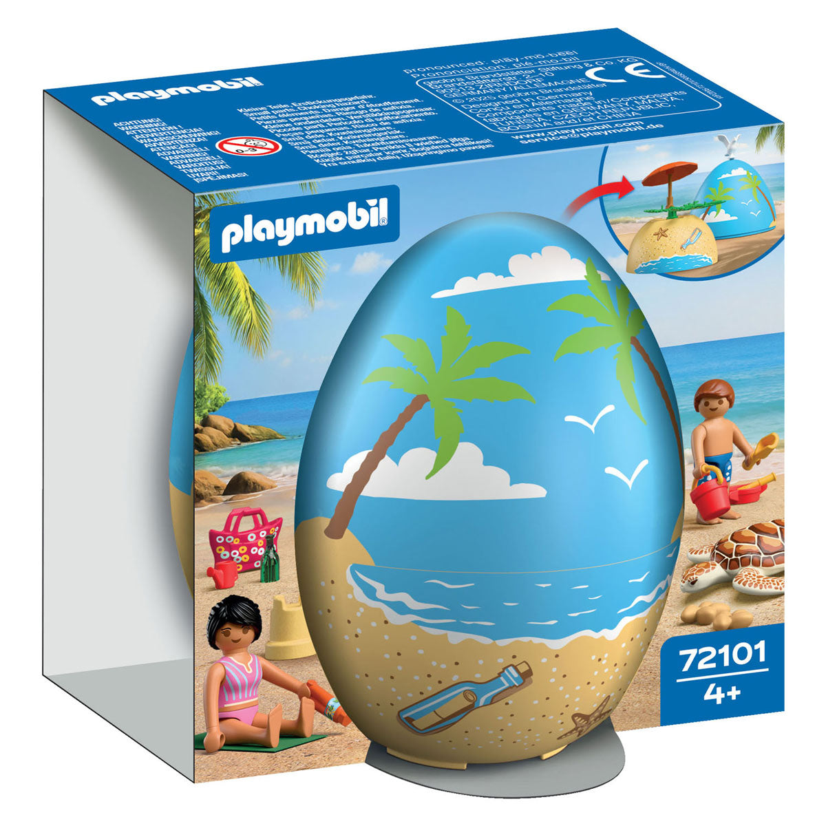 Playmobil - speel-ei strandvakantie - 72101