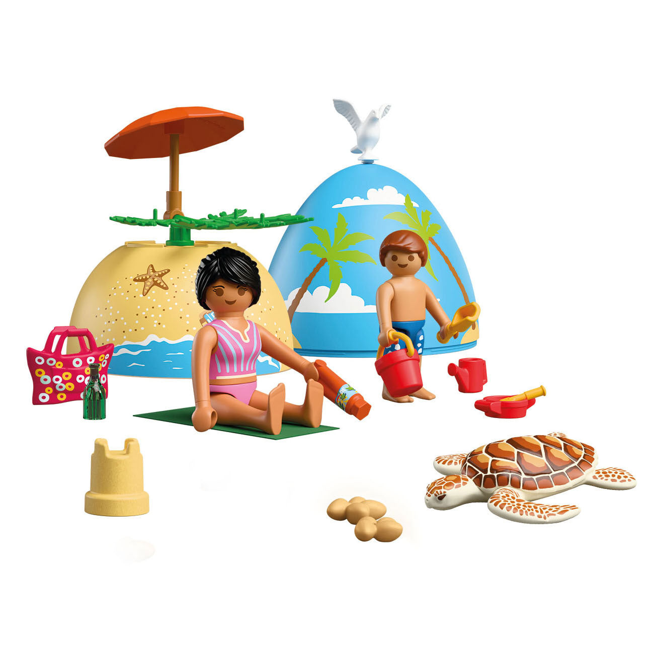 Playmobil - speel-ei strandvakantie - 72101