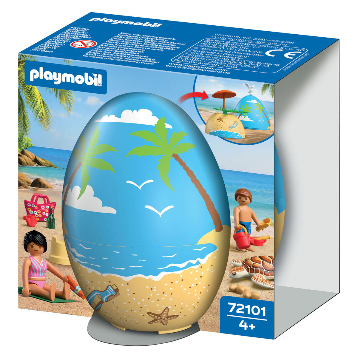 Playmobil - speel-ei strandvakantie - 72101