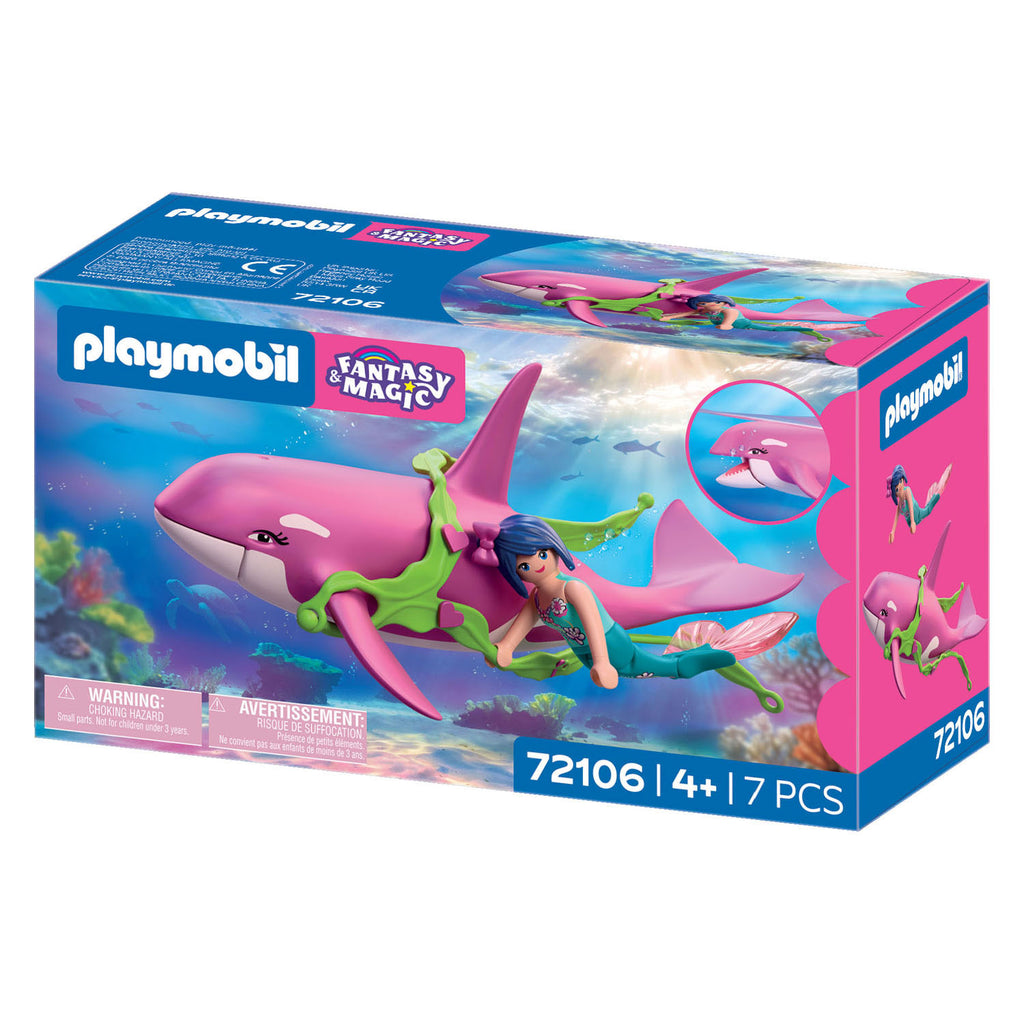 Playmobil - fantasy & magic orka met zeemeermin - 72106