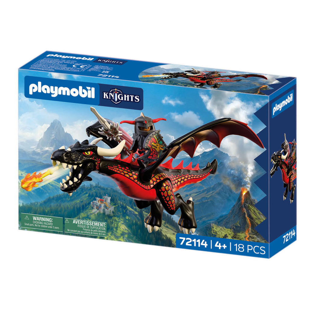 PLAYMOBIL - PLAYMOBIL knights zwarte draak - 72114