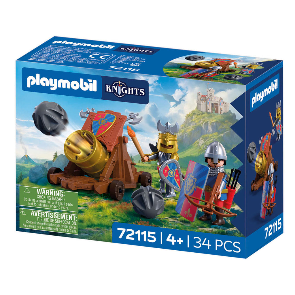Playmobil - knights ridders met kanon - 72115