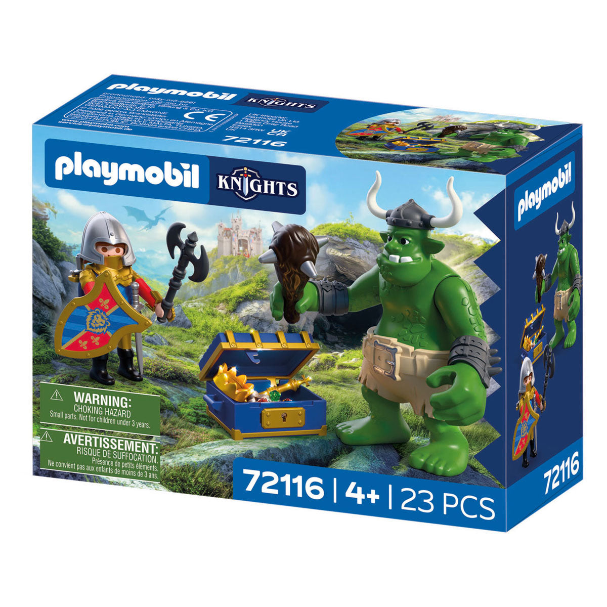 PLAYMOBIL - PLAYMOBIL knights trol met schat van leeuwenridder - 72116