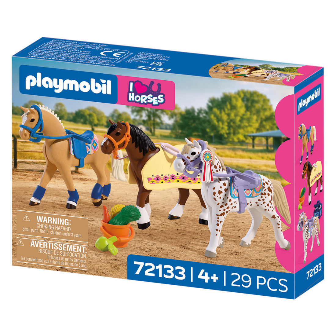 Playmobil - horses drie verzamelpaarden - 72133