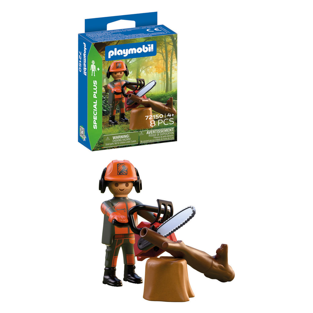 Playmobil - specials houthakker met kettingzaag - 72150