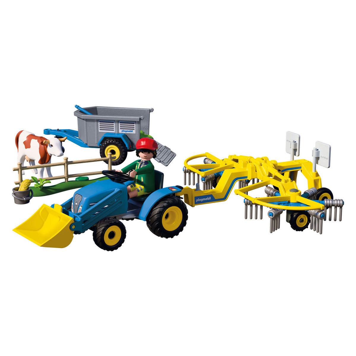 PLAYMOBIL - PLAYMOBIL country kleine tractor met hooimaaier - 72163