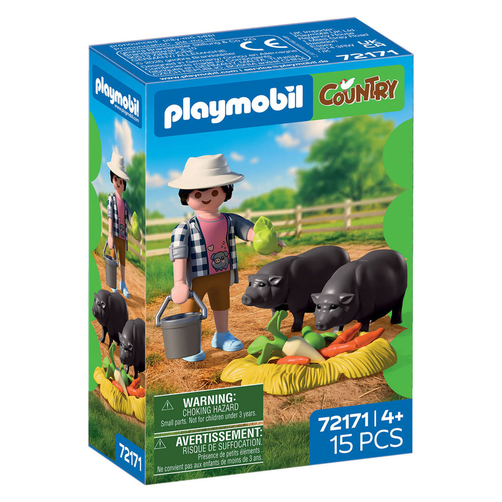 Playmobil - country boer met hangbuikzwijn - 72171
