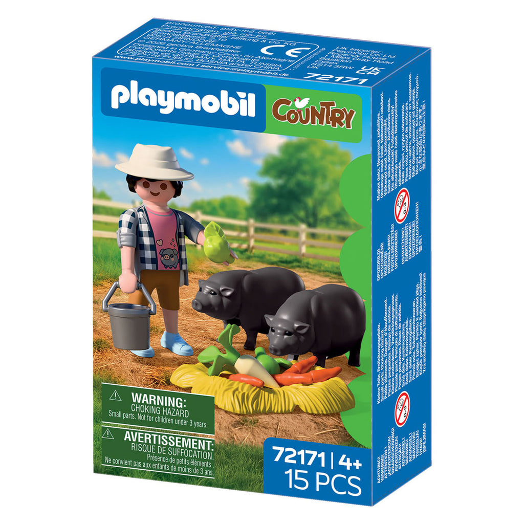 Playmobil - country boer met hangbuikzwijn - 72171