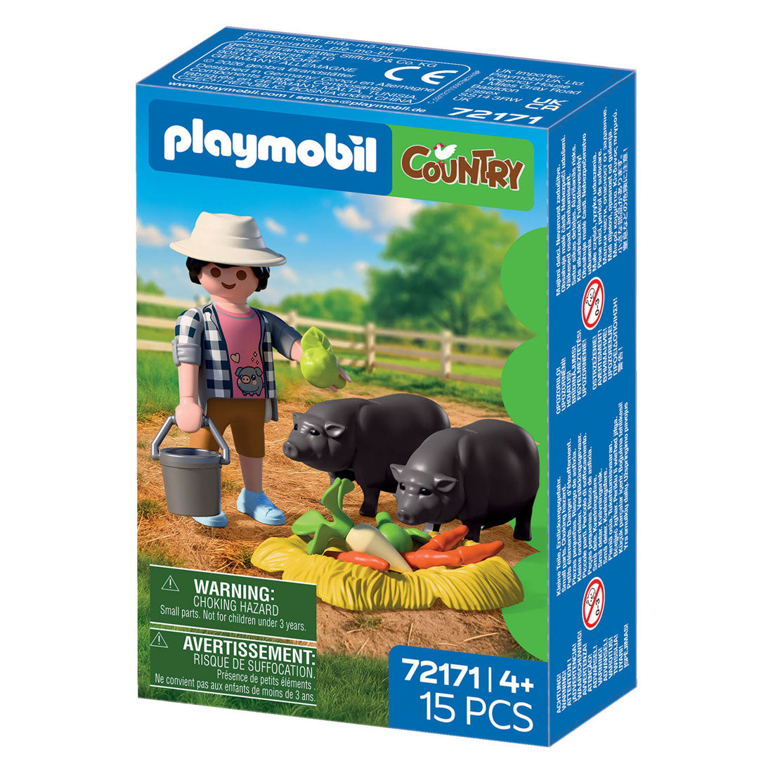 Playmobil - country boer met hangbuikzwijn - 72171