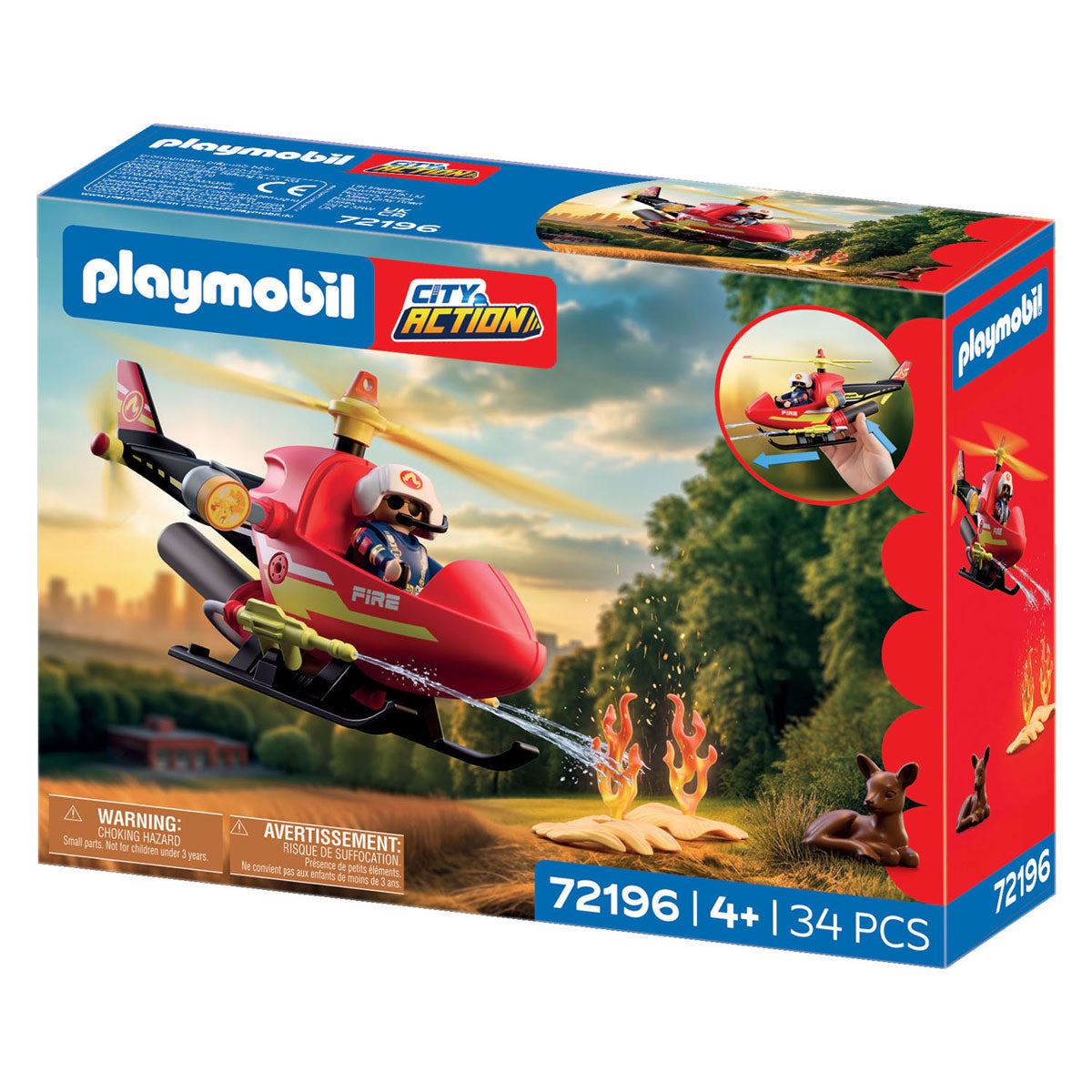 Playmobil - city action blushelikopter - 72196