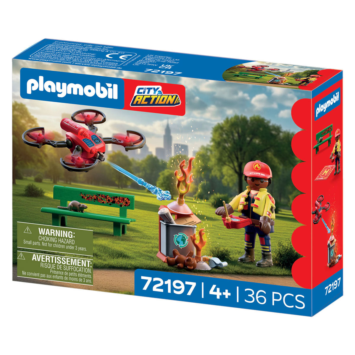 Playmobil - city action brandweer blusdrone - 72197