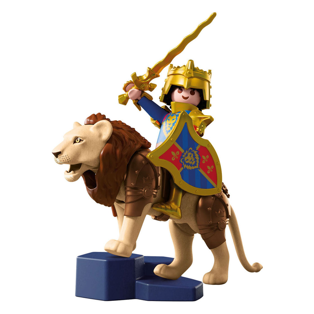 Playmobil - knights leeuw met gouden ridder - 72212