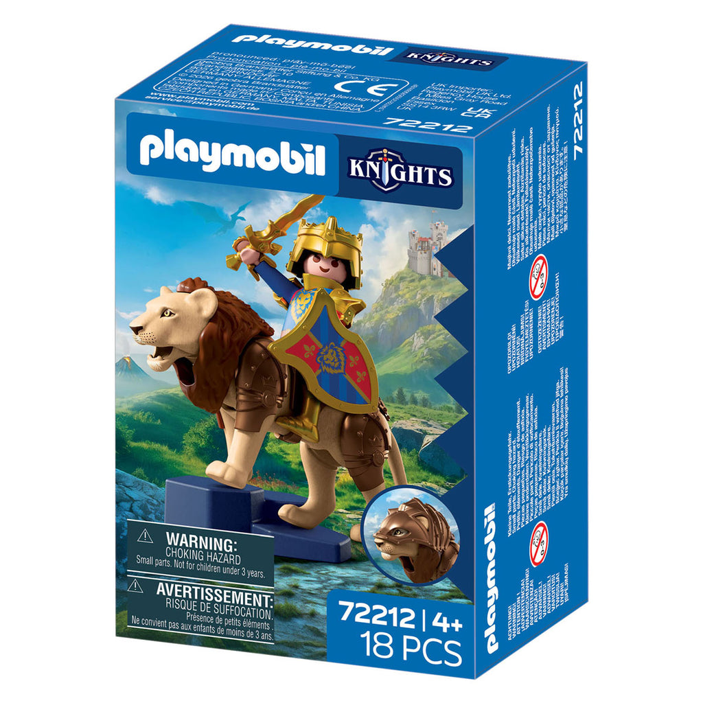 Playmobil - knights leeuw met gouden ridder - 72212
