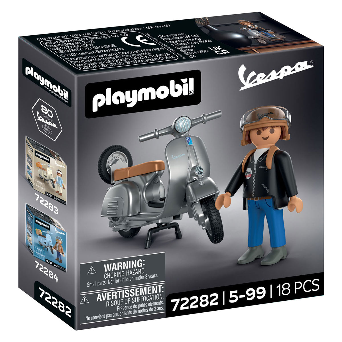 Playmobil - vespa 80 jaar originele uitvoering - 72282