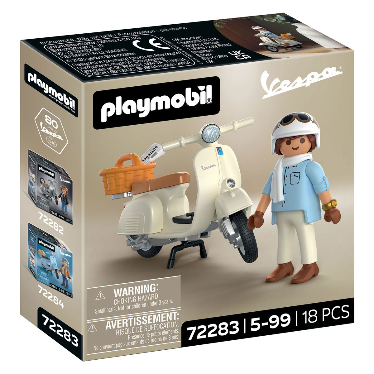 Playmobil - vespa 80 jaar klassieke uitvoering - 72283
