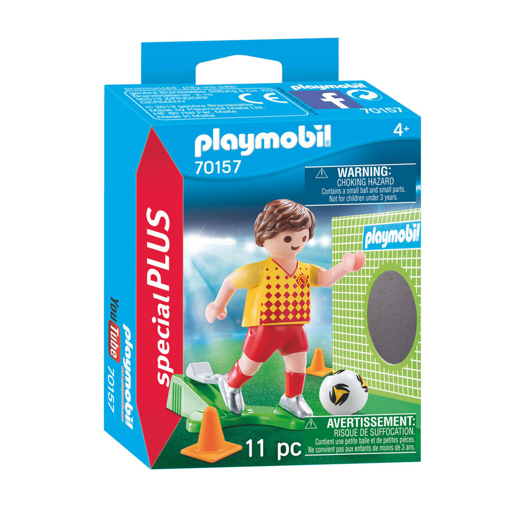 Playmobil - 70157 voetballer met doel