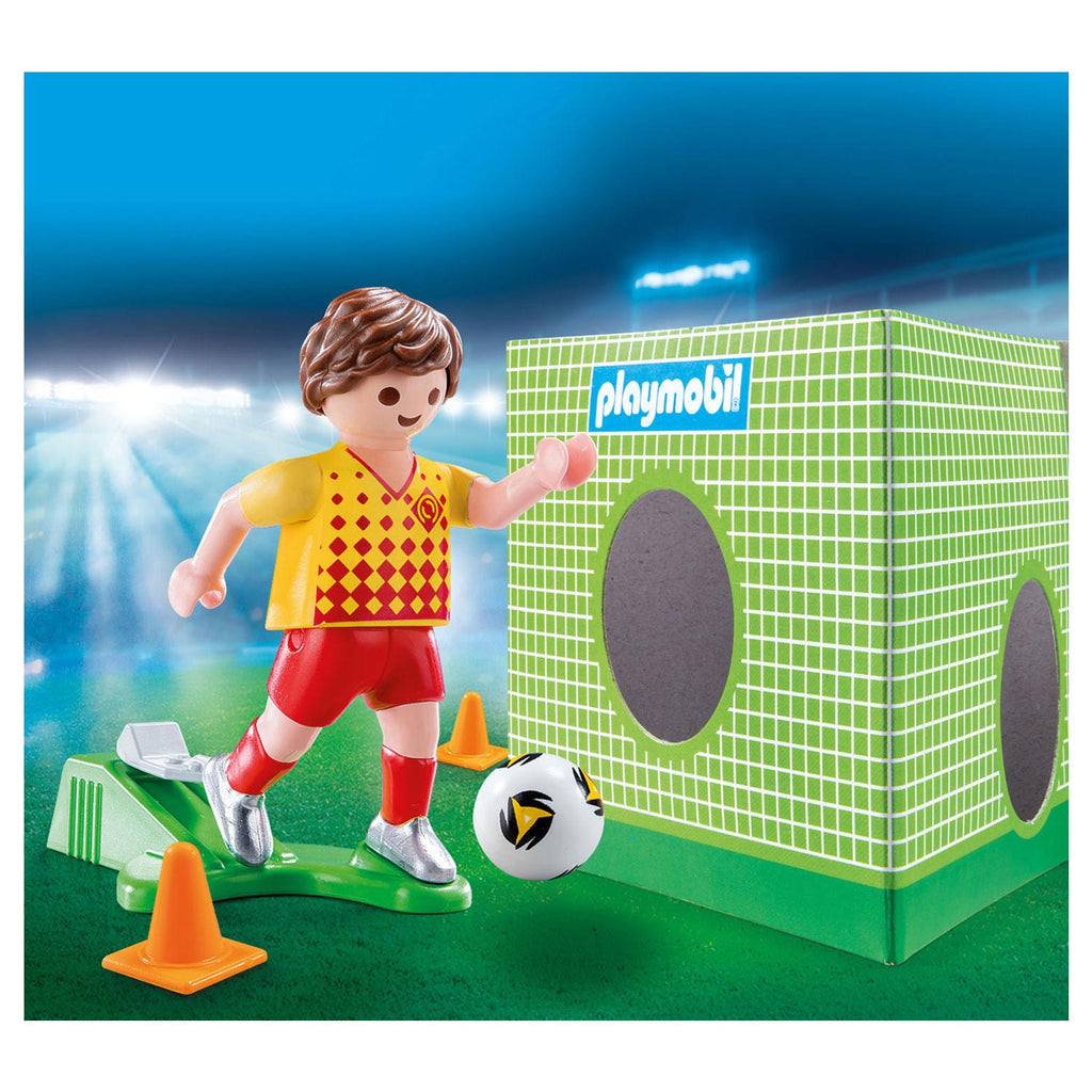 Playmobil - 70157 voetballer met doel