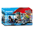 Playmobil city action - politiemotor: achtervolging van de geldrover constructiespeelgoed (70572)
