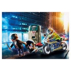 Playmobil city action - politiemotor: achtervolging van de geldrover constructiespeelgoed (70572)