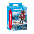 Playmobil - pirates piraat met vlot en hamerhaai - 70598