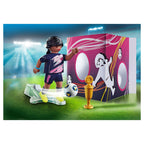 PLAYMOBIL - PLAYMOBIL specials voetbalster met doelmuur - 70875