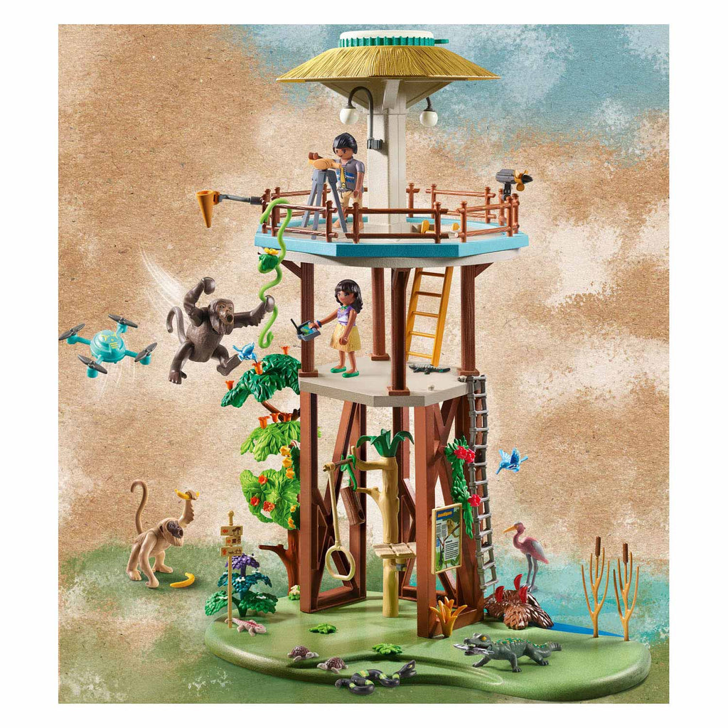 PLAYMOBIL - PLAYMOBIL wiltopia onderzoeksstation met kompas - 71008