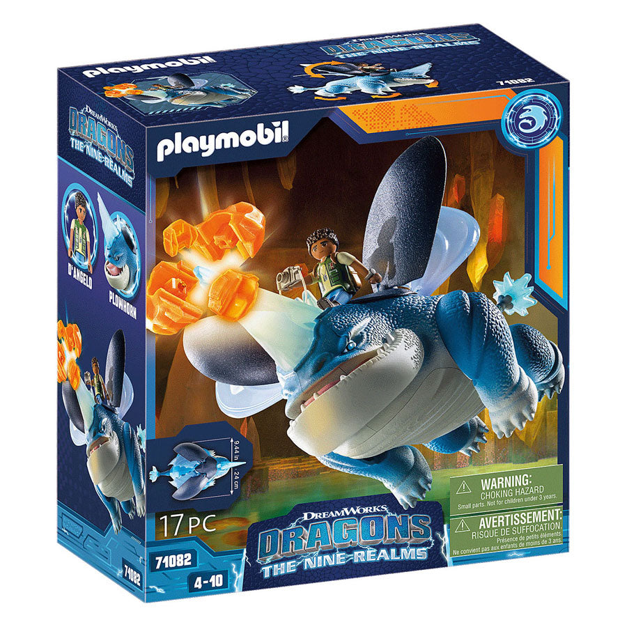 Playmobil - dragons: the nine realms plowhorn & d'angelo - 71082