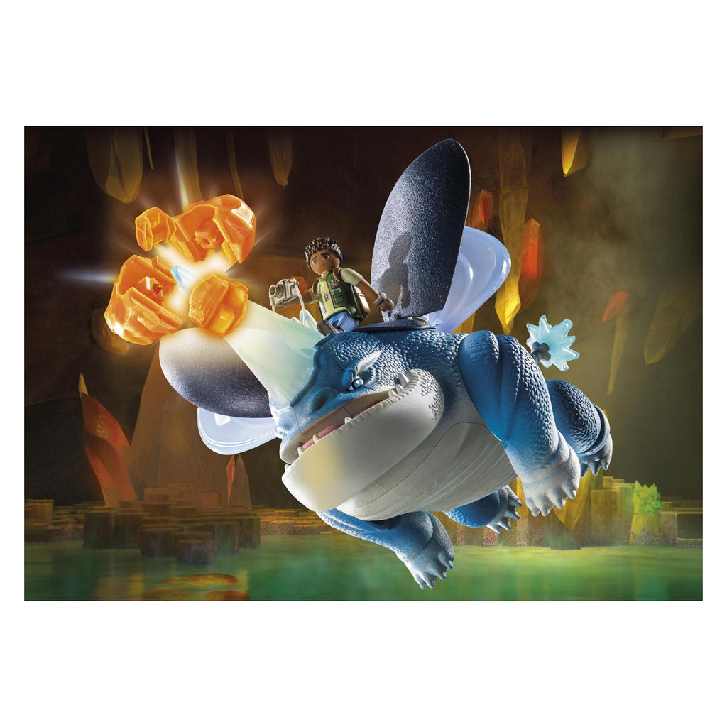 Playmobil - dragons: the nine realms plowhorn & d'angelo - 71082