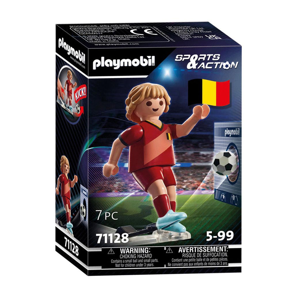 Playmobil - sports & action voetballer belgië - 71128