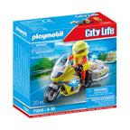 Playmobil 71205 noodmotorfiets met zwaailicht