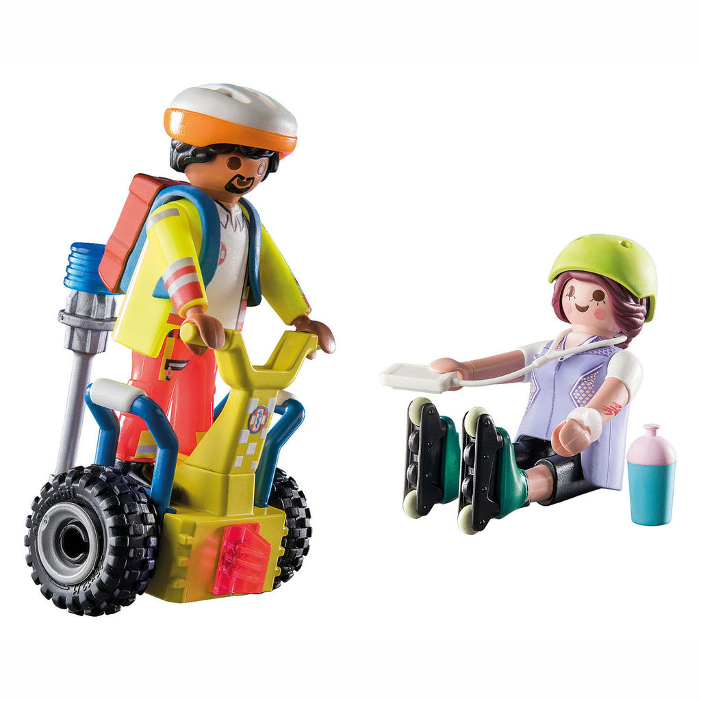Playmobil city life - starterpack rescue met segway constructiespeelgoed (71257)