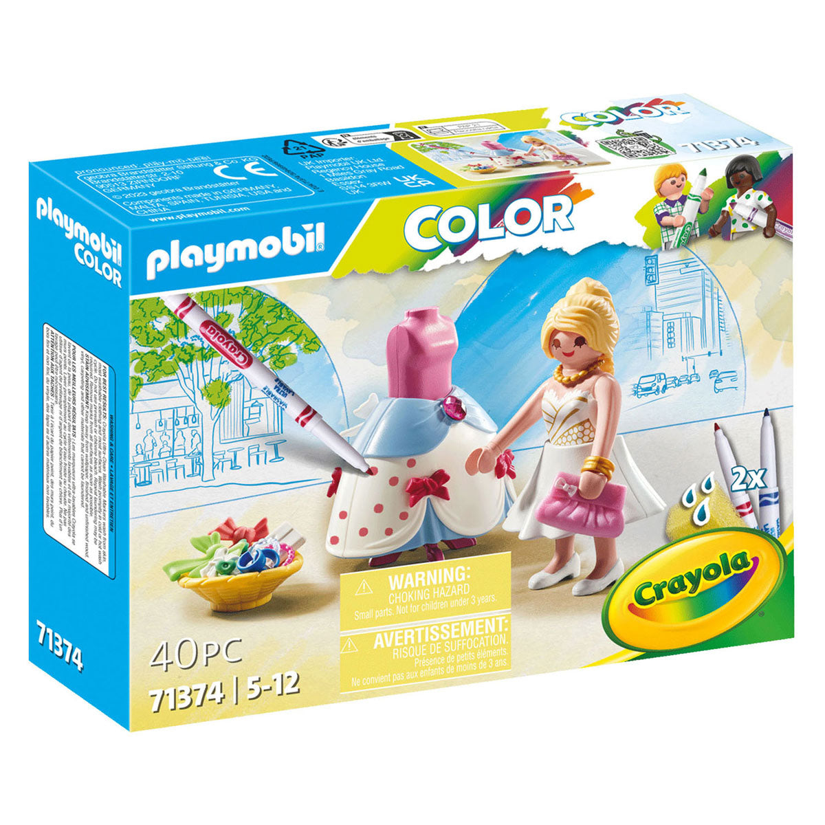 Playmobil color: modieuze jurk - 71374