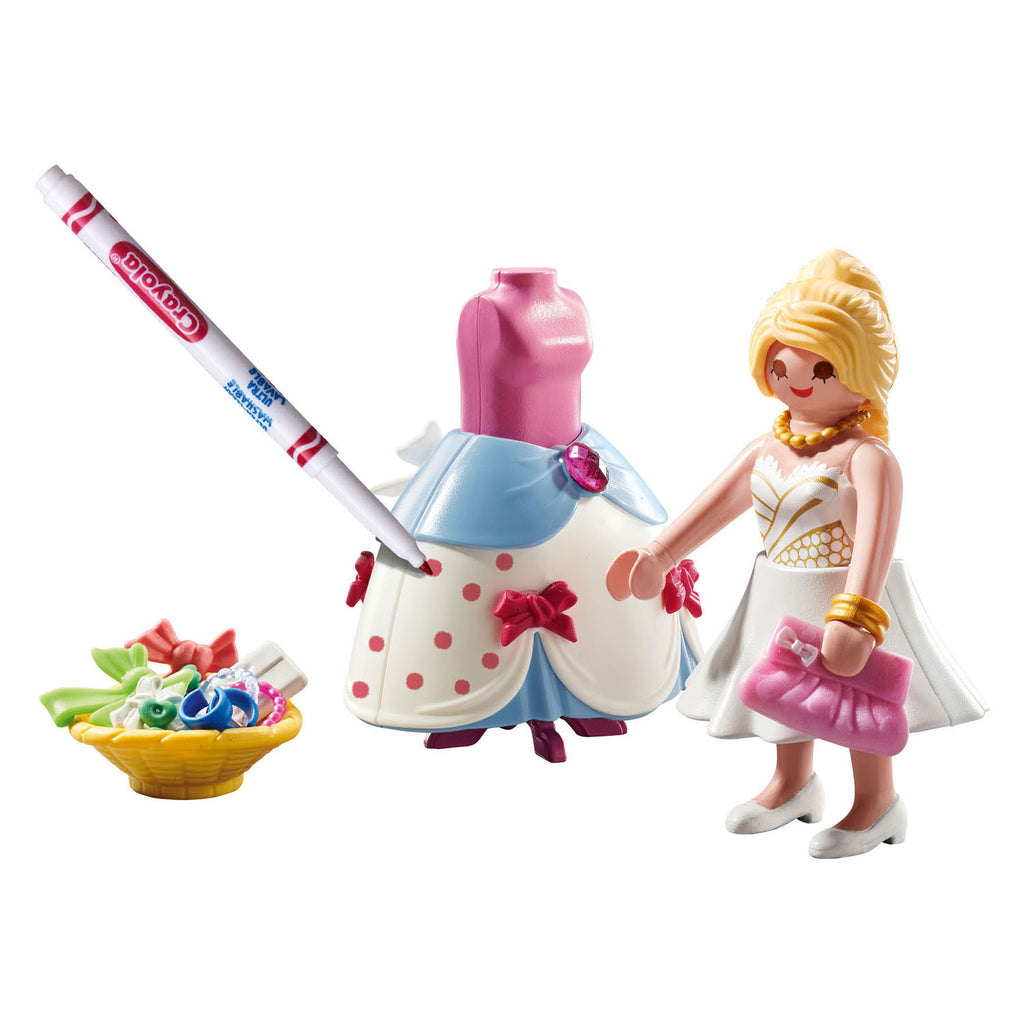 PLAYMOBIL - PLAYMOBIL color modieuze jurk - 71374