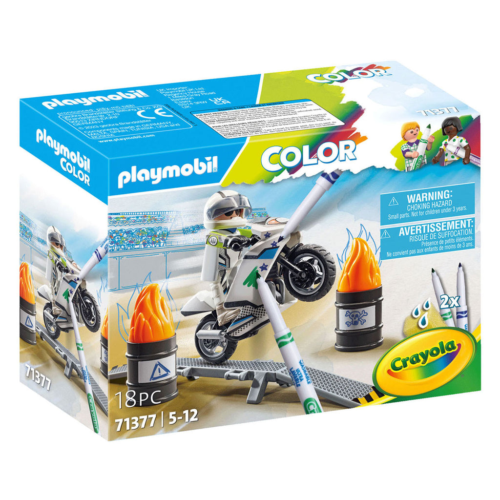 Playmobil - color motorcrossmotor - 71377
