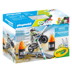 Playmobil - color motorcrossmotor - 71377