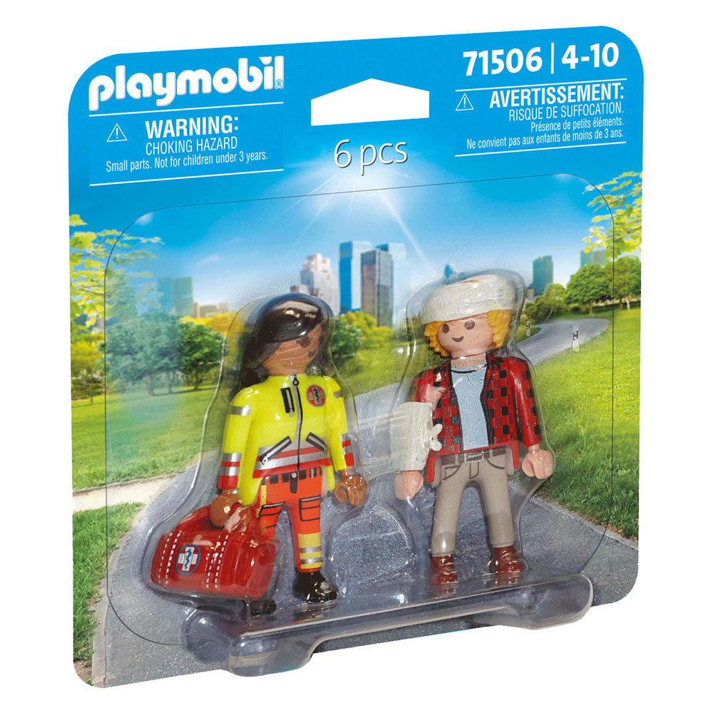 Playmobil 71506 duopacks paramedicus met patiënt
